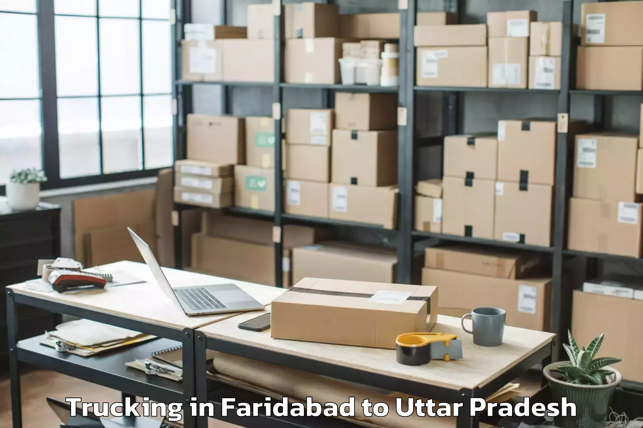 Faridabad to Muhammadabad Gohna Trucking